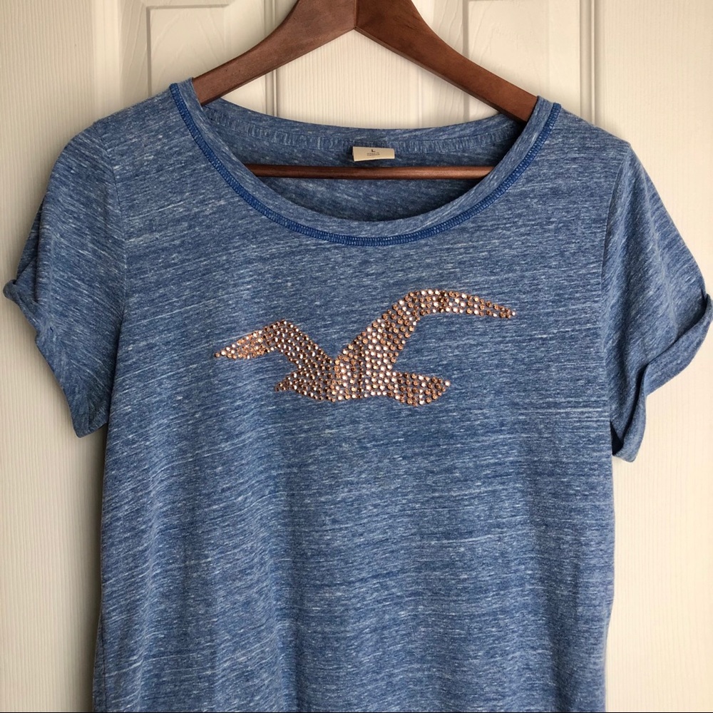 HOLLISTER logo tee🌞